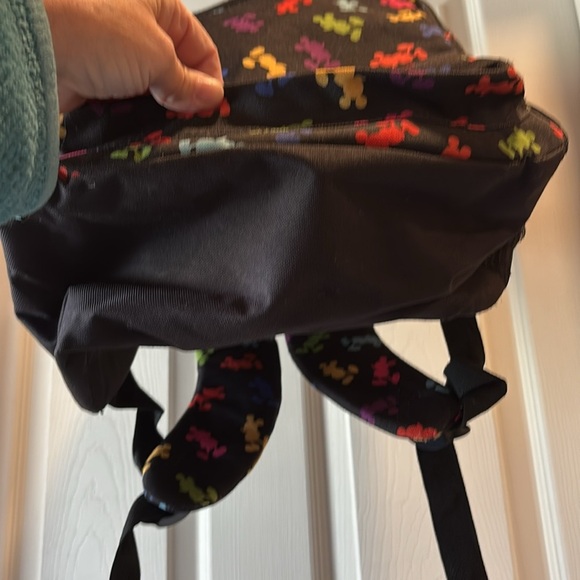 Walt Disney World Parks Mickey Mouse MultiColor Silhouettes Logo Backpack LARGE - Picture 7 of 12